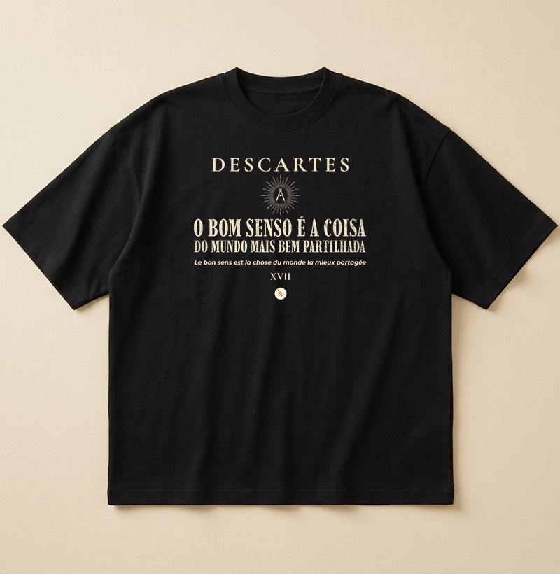 Camiseta O Bom Senso | Descartes & Discurso do Método - Imagem 3