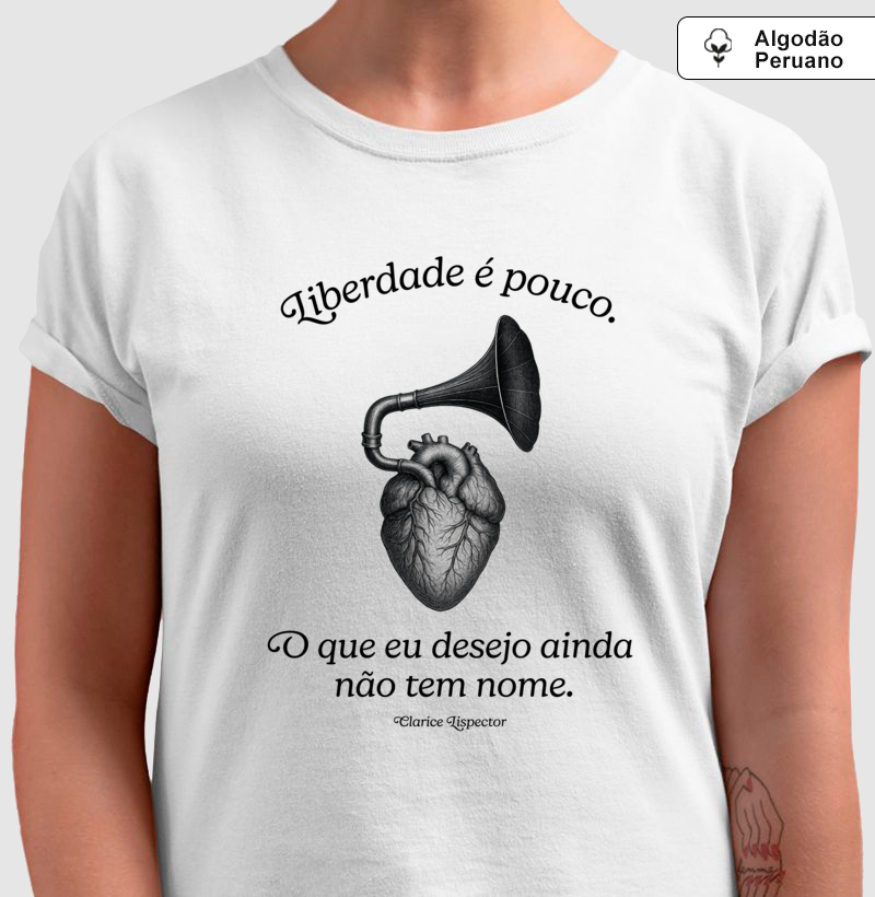 Camiseta - Clarice - Liberdade é pouco - Imagem 2