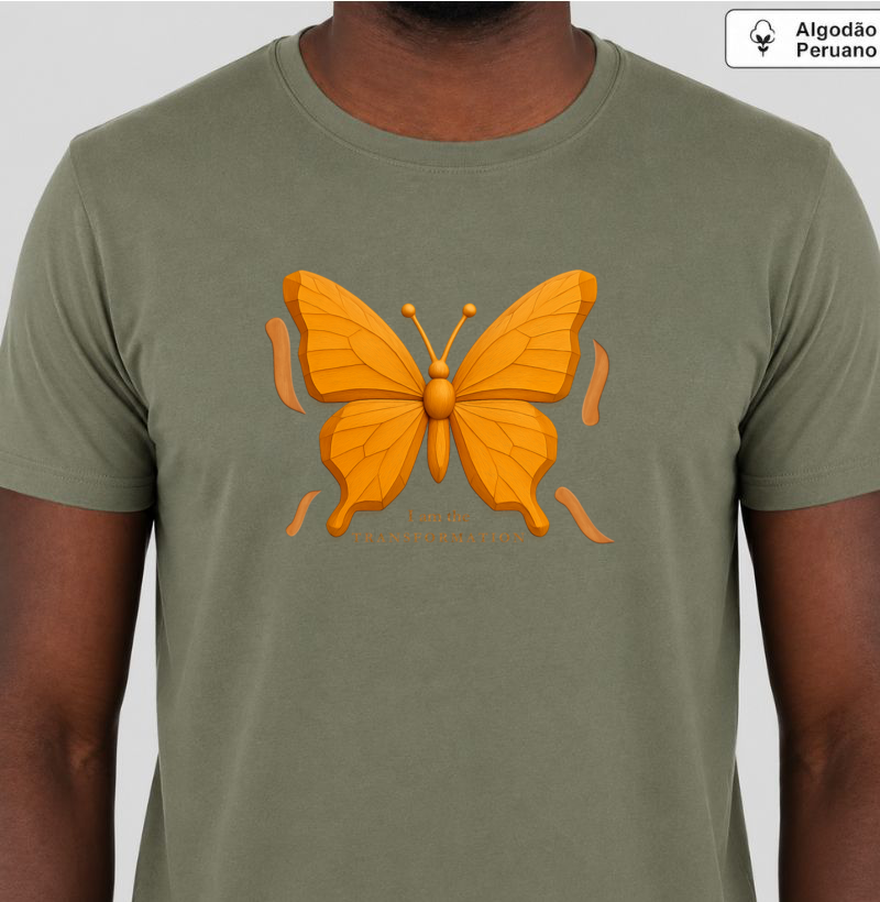 Borboleta Madeira • Transformação (algodão peruano) - Imagem 4