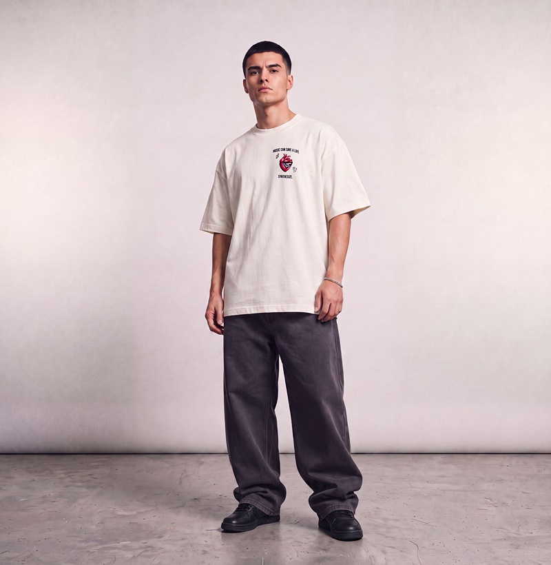 MUSIC CAN SAVE — Camiseta Oversized - Imagem 4