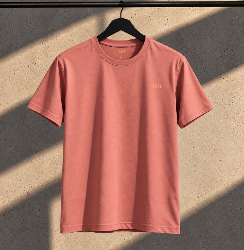 Camiseta Básica Masculina Rosê TRM Timeless - Imagem 4