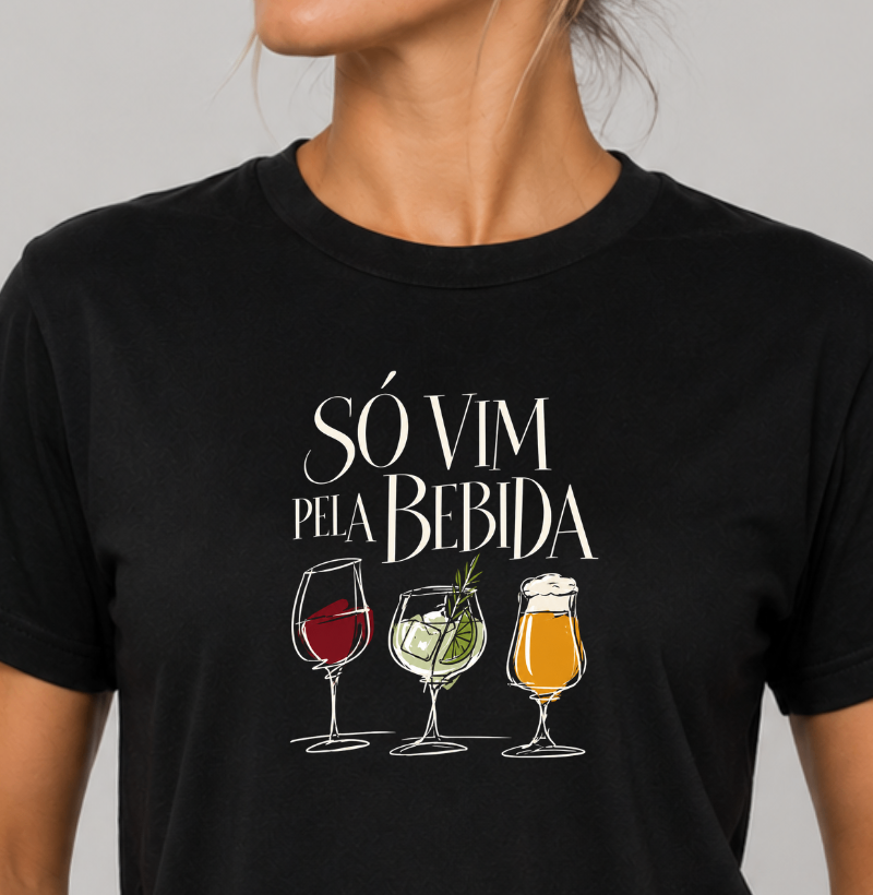 Só vim pela bebida - feminino - Imagem 4