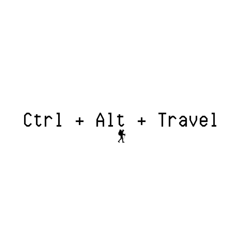 Camiseta Ctrl Alt Travel | Humor Geek Viagem Minimalista | Colecao Viciados em Viagem - Imagem 2