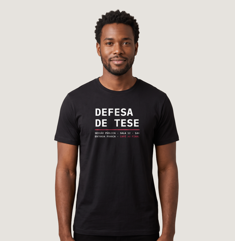 Camiseta Masculina Defesa de Tese - Imagem 2