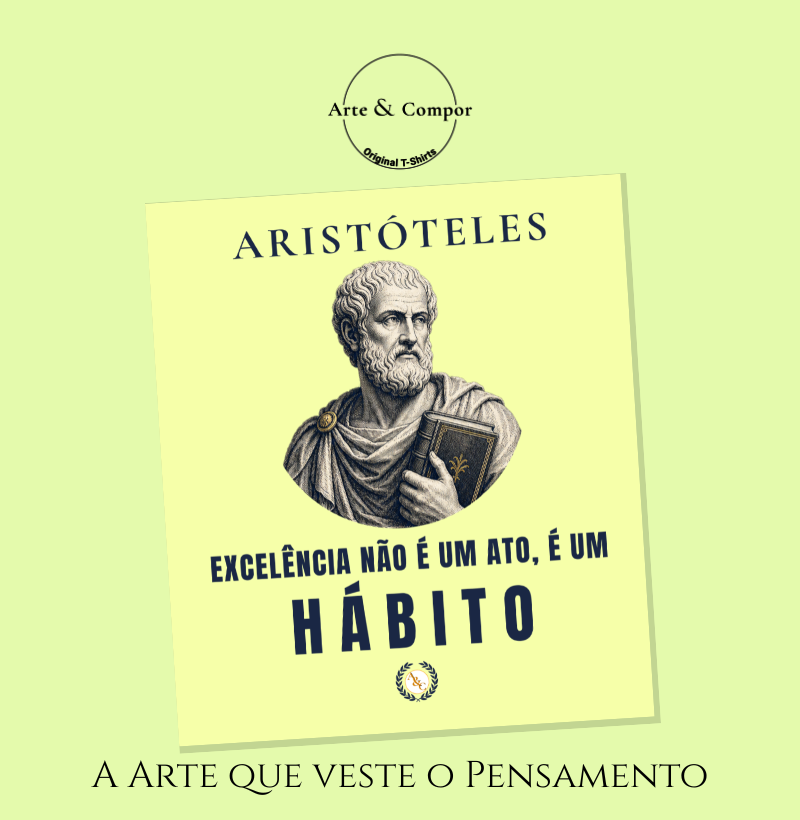 Camiseta "O Hábito" | A Excelência de Aristóteles - Imagem 4