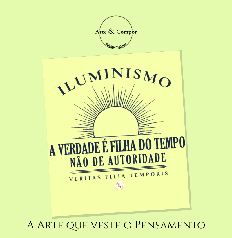 Camiseta O Sol da Razão — Iluminismo | A Verdade é Filha do Tempo - Imagem 4