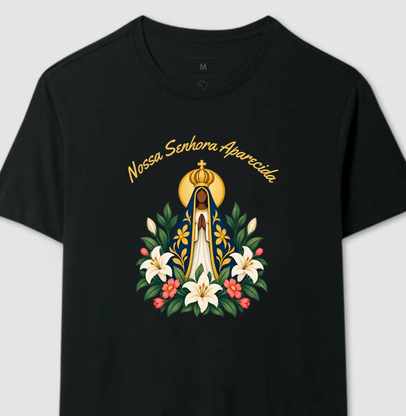 Camiseta Nossa Senhora Aparecida — Manto de Amor - Imagem 4