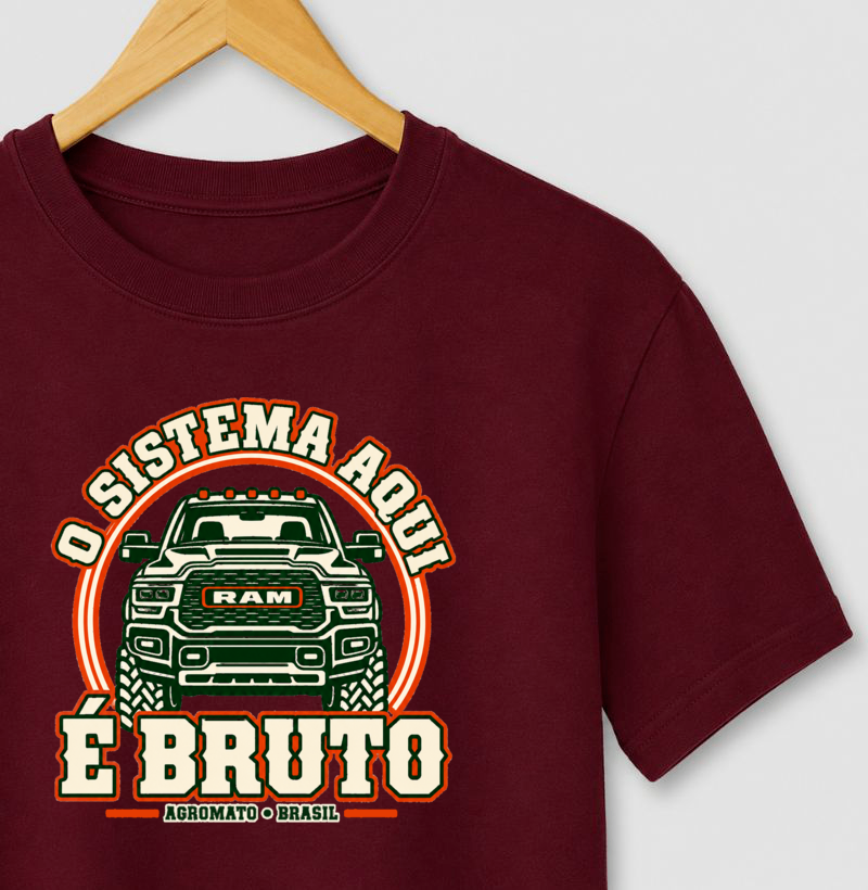 Camiseta O Sistema Aqui é Bruto - Imagem 2