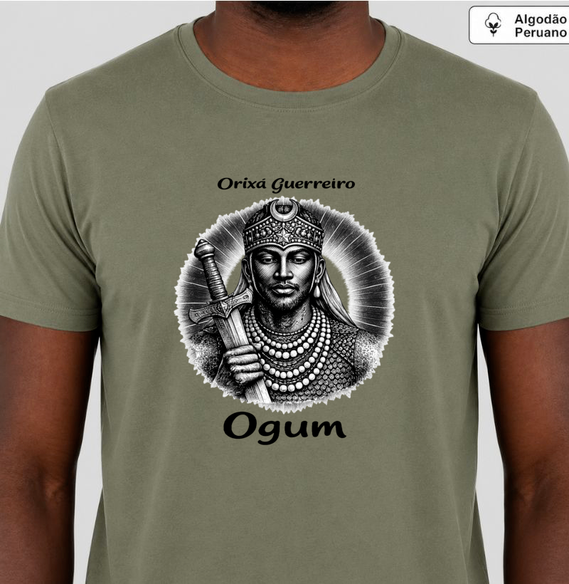 Ogum • Orixá Guerreiro (algodão peruano) - Imagem 4