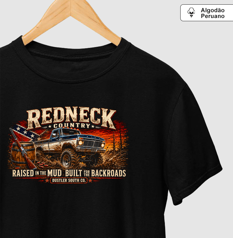Country Masculina Redneck Country Raised in the Mud - Imagem 2