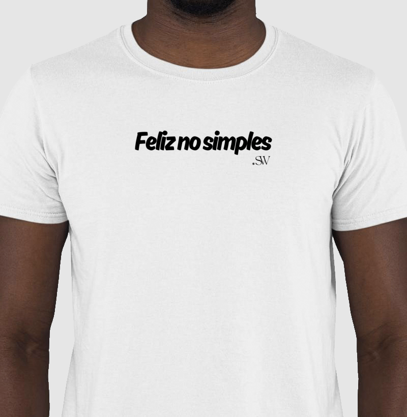 T-shirt | Feliz no Simples | - Shutter Wear SW 02 - Essência Minimalista  - Imagem 3