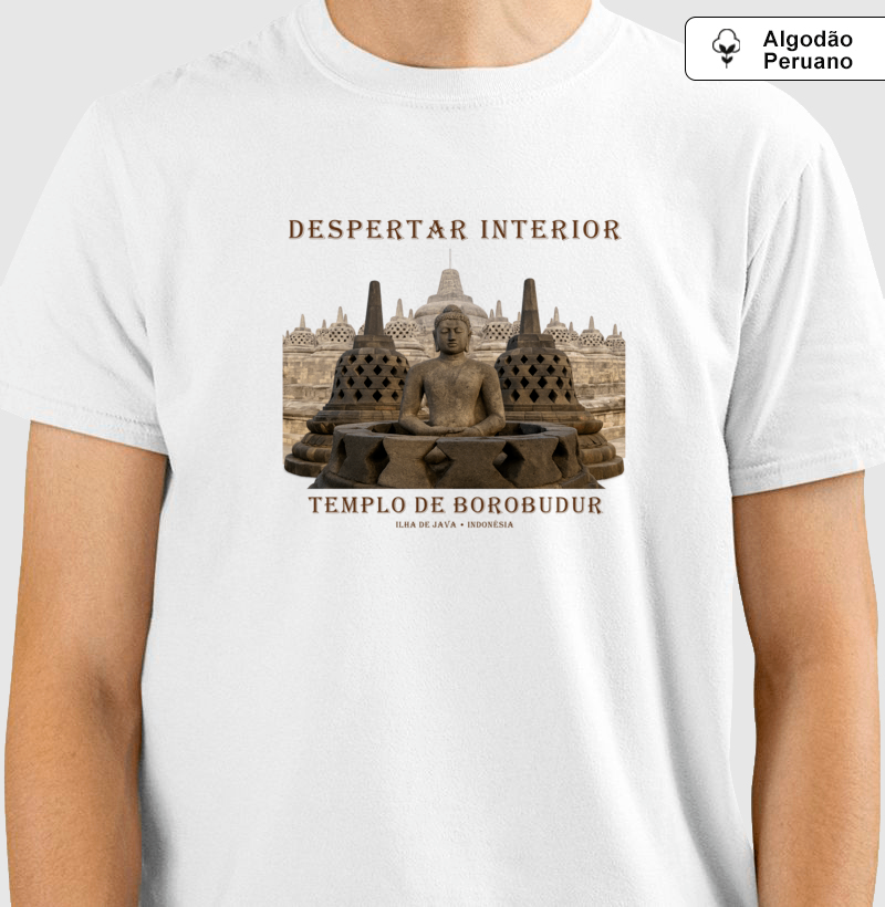 Templo do Despertar • Borobudur (algodão peruano) - Imagem 2