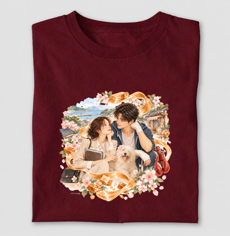 Entre Caramelo e Memórias | Camiseta Dorameira em Aquarela - Imagem 3