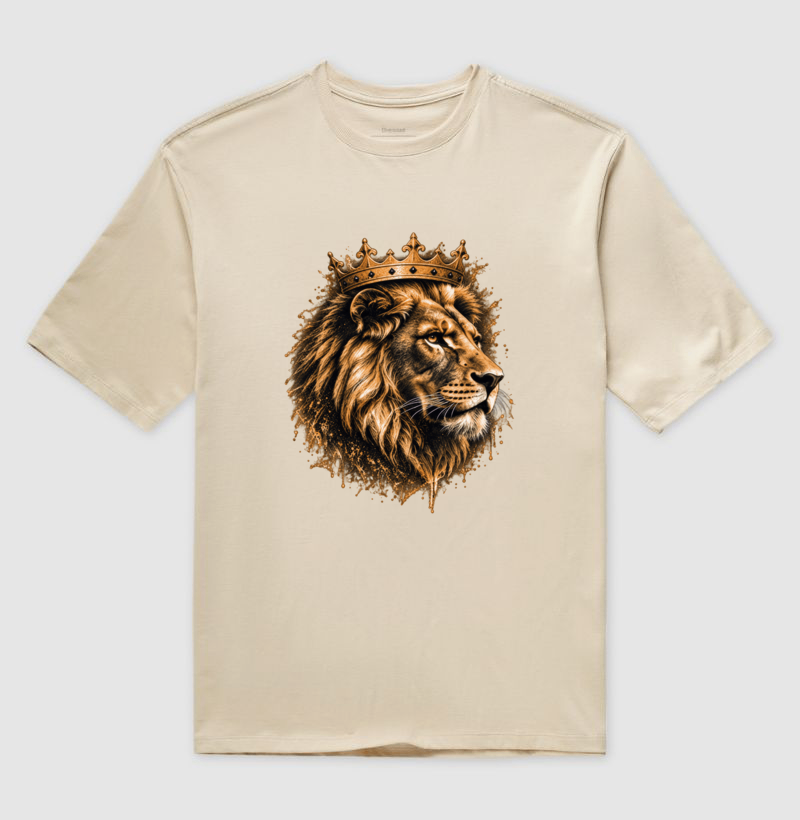 Leão Coroado — Camiseta Oversized - Imagem 2