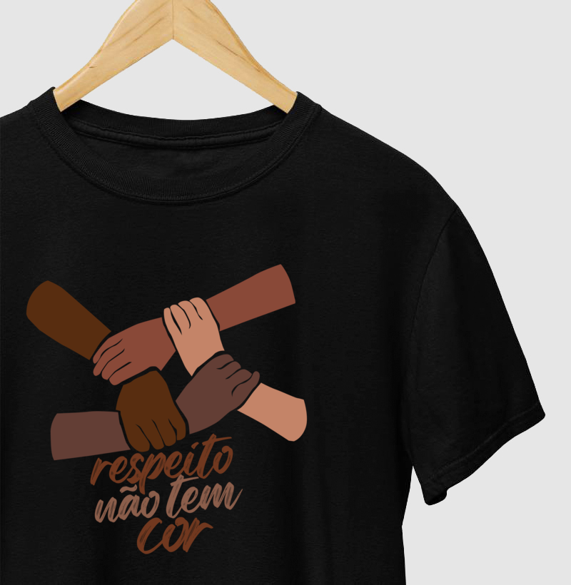 Camiseta Respeito Não Tem Cor - Imagem 3