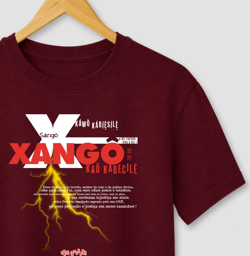 camiseta XANGÔ oração masculina - Imagem 2