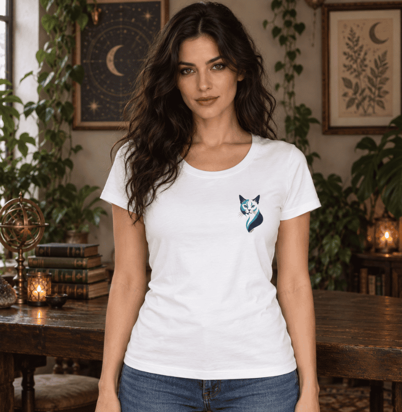 Gata Azul Minimalista - Imagem 2