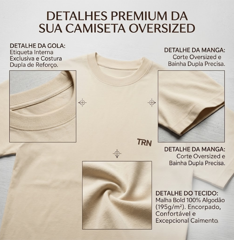 Camiseta Oversized Amor pelo TRENO – TRN | Oversized Fitness Feminina para Academia e Lifestyle - Imagem 4