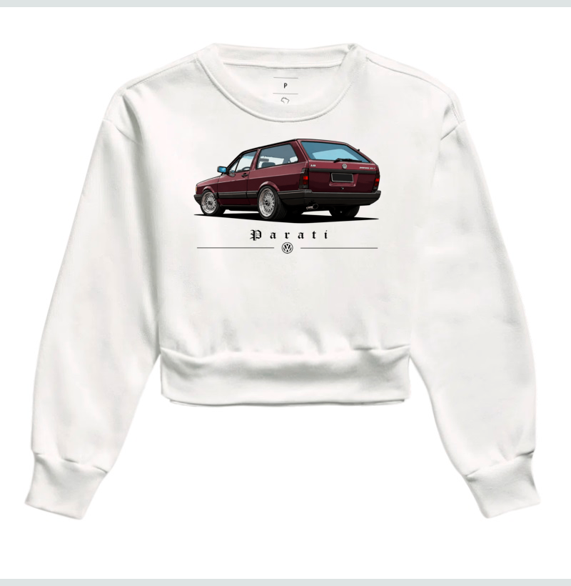 Moletom cropped feminino Parati - Imagem 4