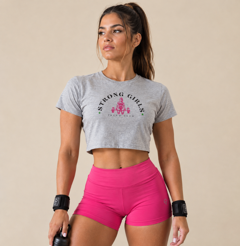 Cropped STRONG GIRLS TRENO CLUB | Cropped Fitness Feminino para Academia e CrossFit | - Imagem 2
