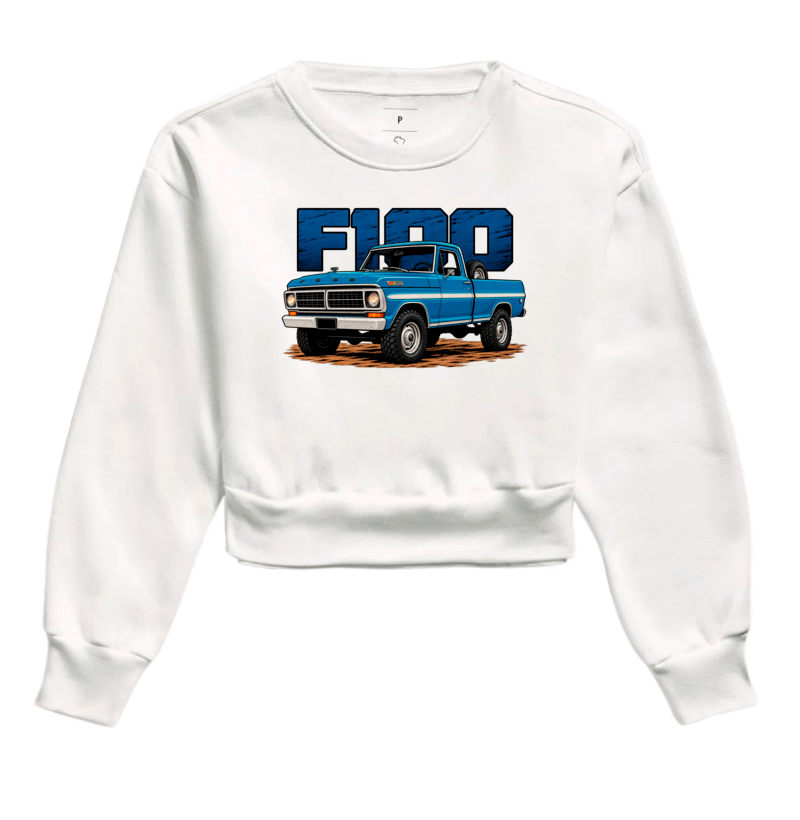 Moletom cropped feminino F100 - Imagem 4