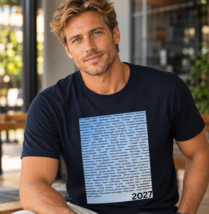 Camiseta Desejos para 2027 – Palavras da Virada - Imagem 2