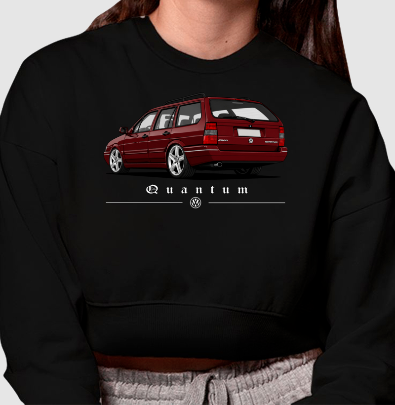 Moletom cropped feminino Santana Quantum - Imagem 3