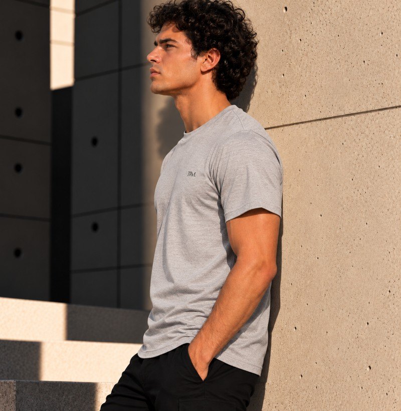 TRM Timeless Tee Mescla Black Logo - Imagem 3