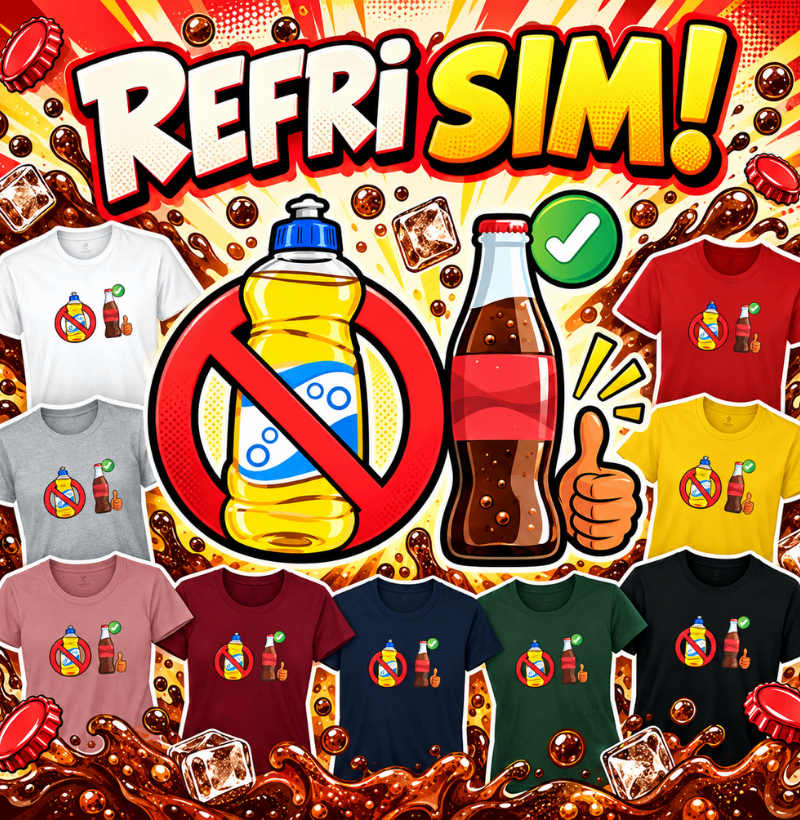 Camiseta Refri Sim em Algodão - Imagem 2