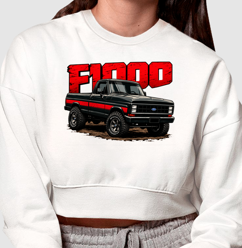 Moletom cropped feminino F1000 - Imagem 3