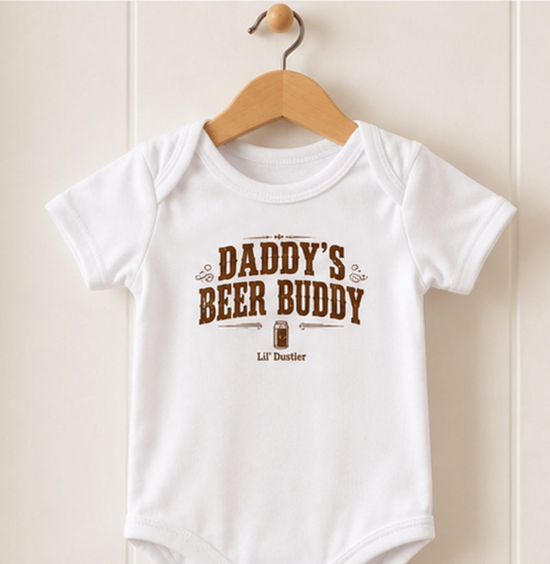 Country Daddy’s Beer Buddy Lil’ Dustler 100% Algodão - Imagem 2