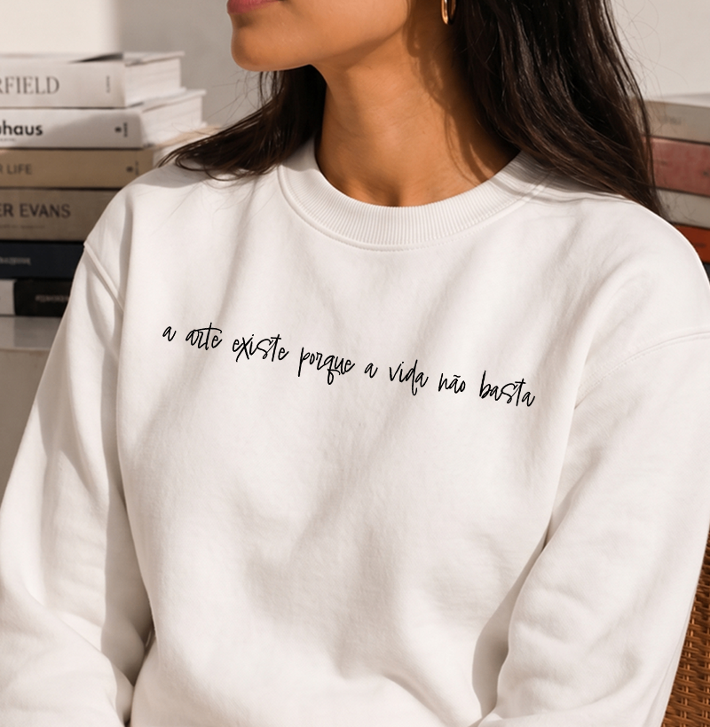 Camiseta - A arte existe por que a vida não basta - Imagem 2