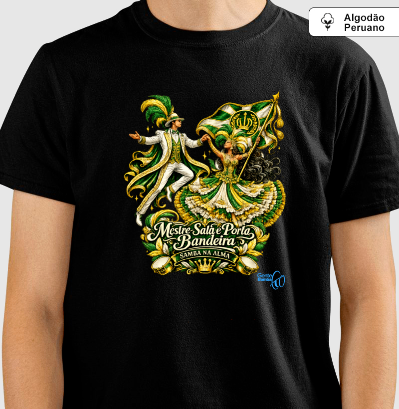 Gente Bamba - Porta bandeira Verde e Branca - Imagem 4