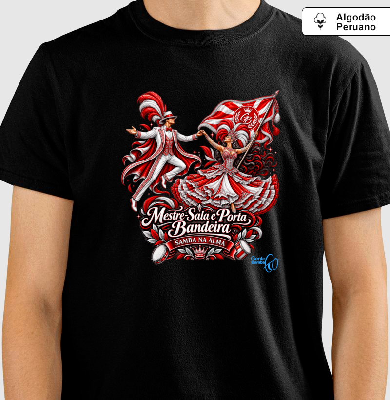 Gente Bamba - Porta bandeira vermelho e branco. - Imagem 4
