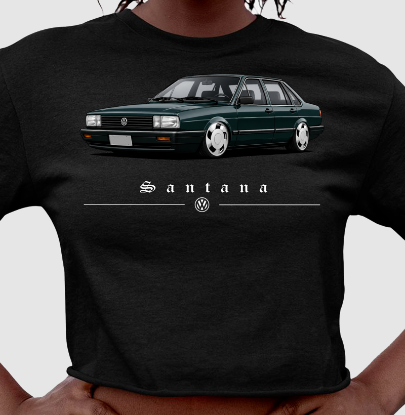 Camiseta cropped feminina Santana - Imagem 3