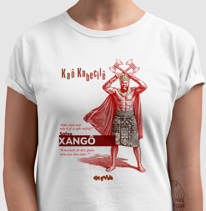 camiseta XANGÔ iorubá masculina - Imagem 3