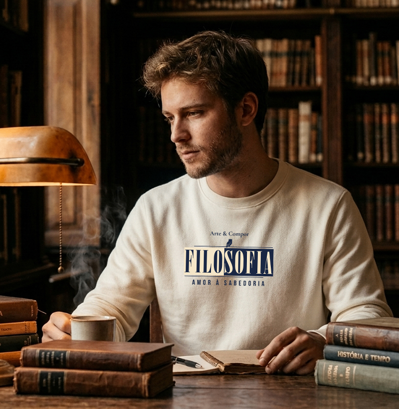 Camiseta Amor à Sabedoria – Filosofia para Quem Pensa - Imagem 2