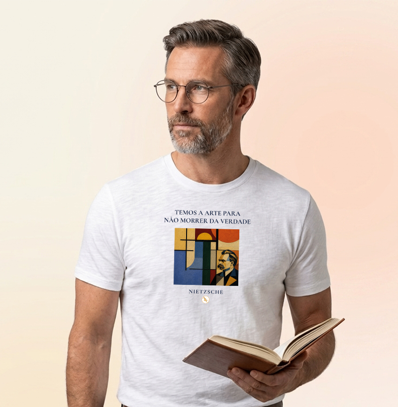 Camiseta A Arte de Não Morrer - Nietzsche - Imagem 2
