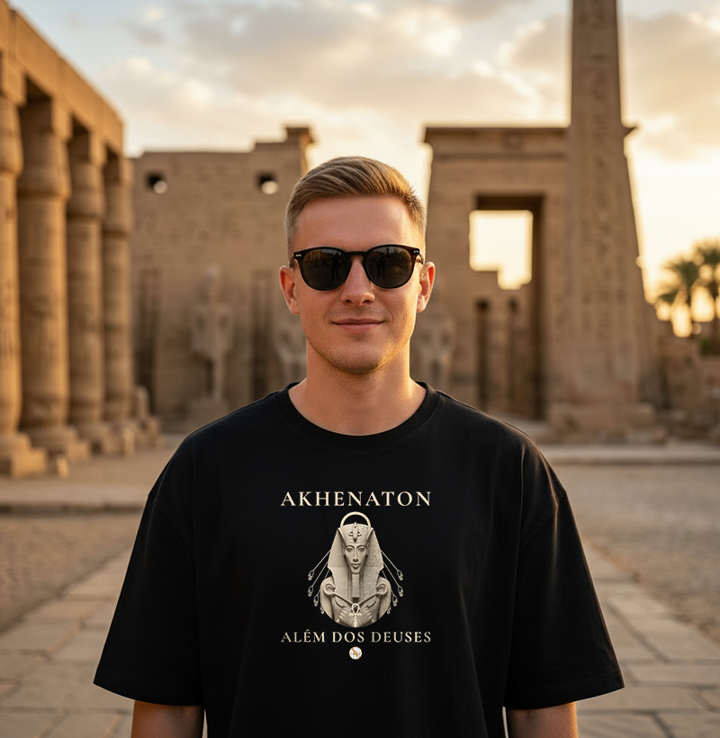 Camiseta Akhenaton Além dos Deuses – Filosofia Egípcia - Imagem 2