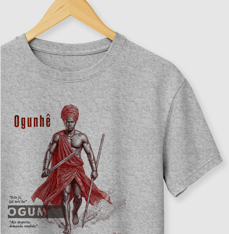 camiseta OGUM iorubá masculina - Imagem 4