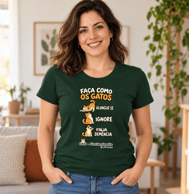 Camiseta Faça Como os Gatos - Imagem 2