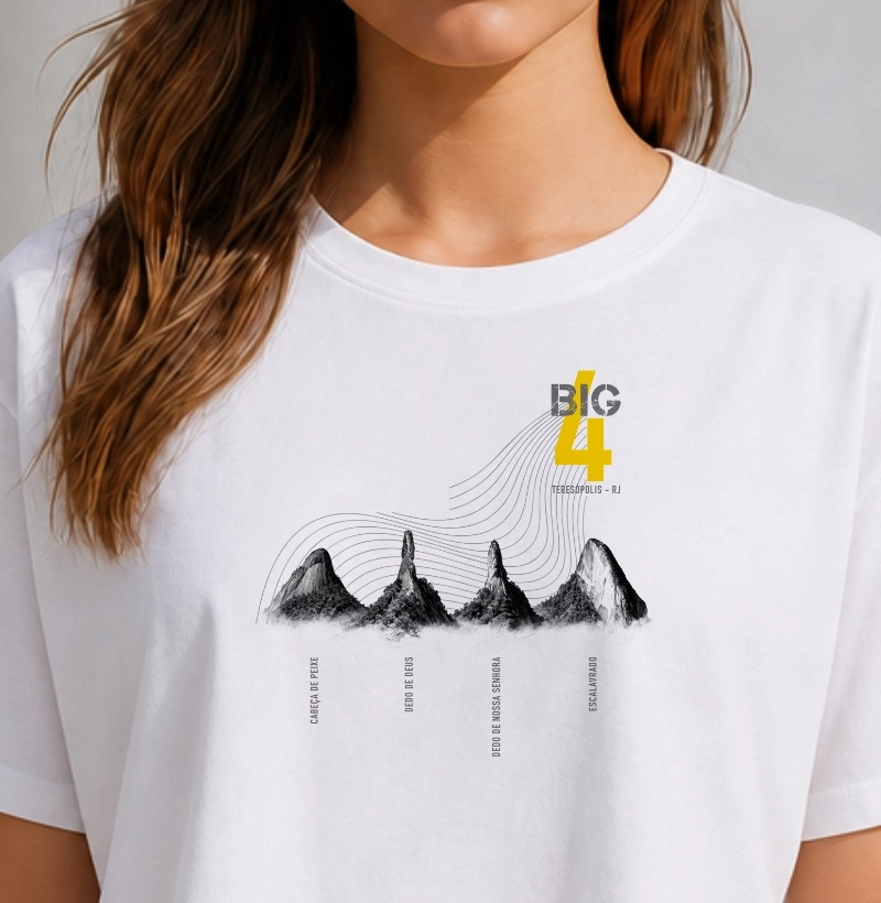 Camiseta Cropped Clássicos do Brasil | Big 4 Serra dos Órgãos - Imagem 2