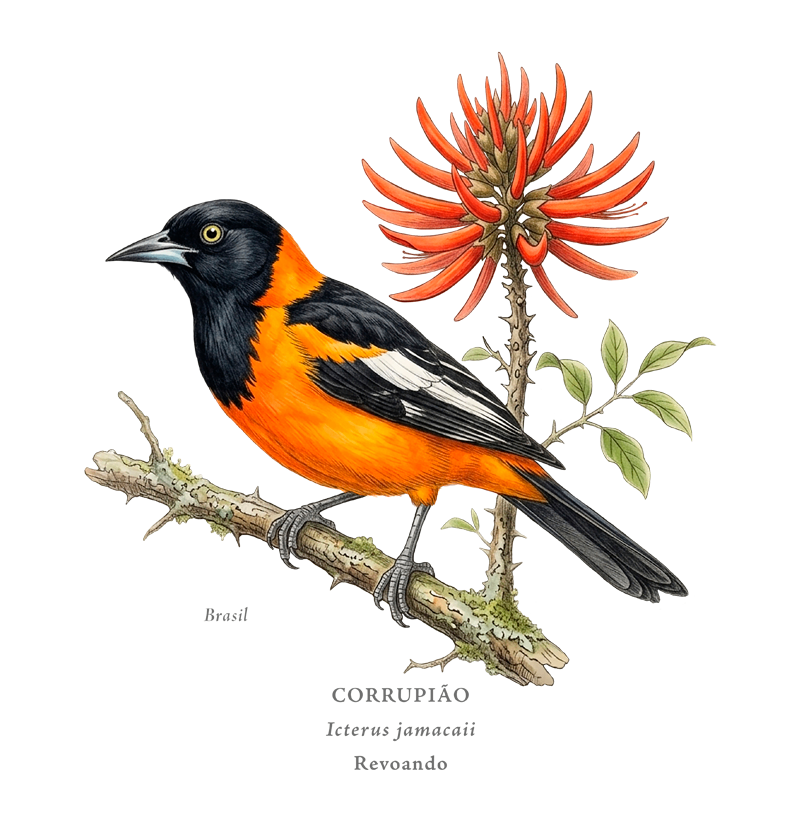 Naturalistas - Corrupião - Algodão Peruano - Imagem 2