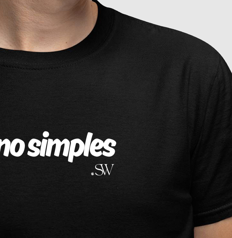T-shirt | Feliz no Simples | - Shutter Wear SW 02 - Essência Minimalista  - Imagem 2