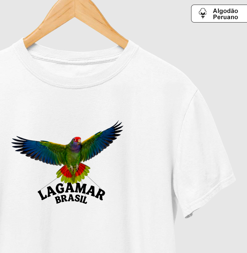 Camiseta Papagaio Lagamar em algodão peruano - Imagem 4