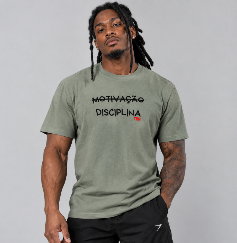 Camiseta DISCIPLINA - TRN | Camiseta Fitness em Algodão Peruano Premium | TRENO - Imagem 3