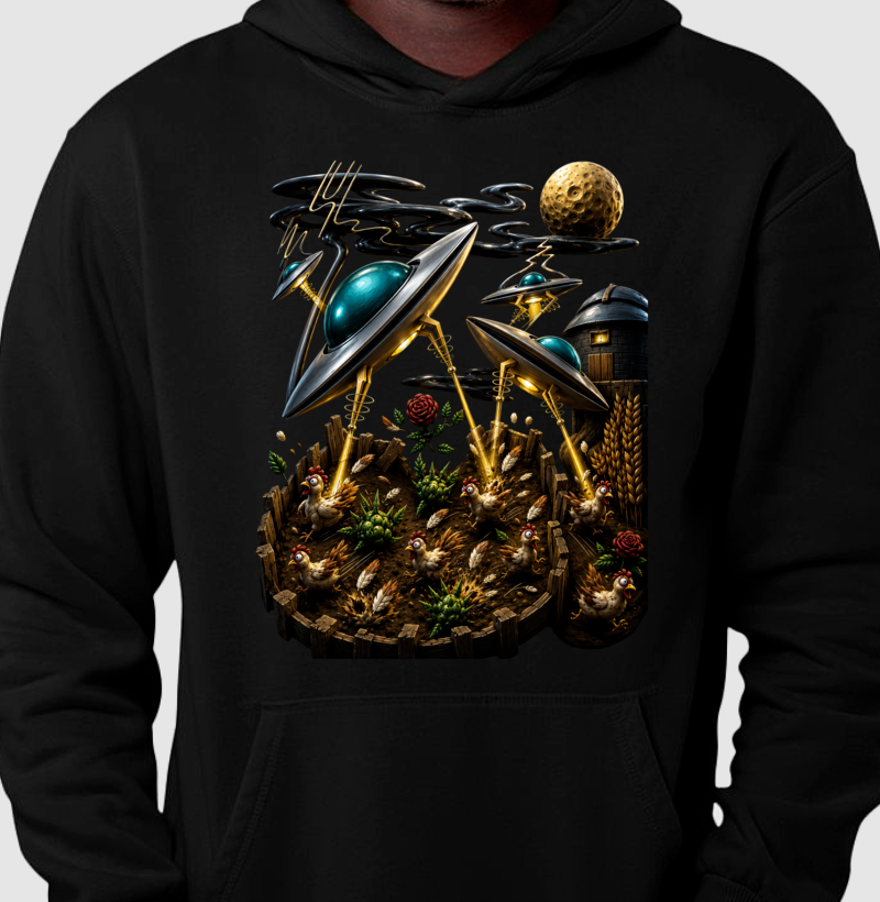 Hoodie Moletom Atack Alien - Imagem 4