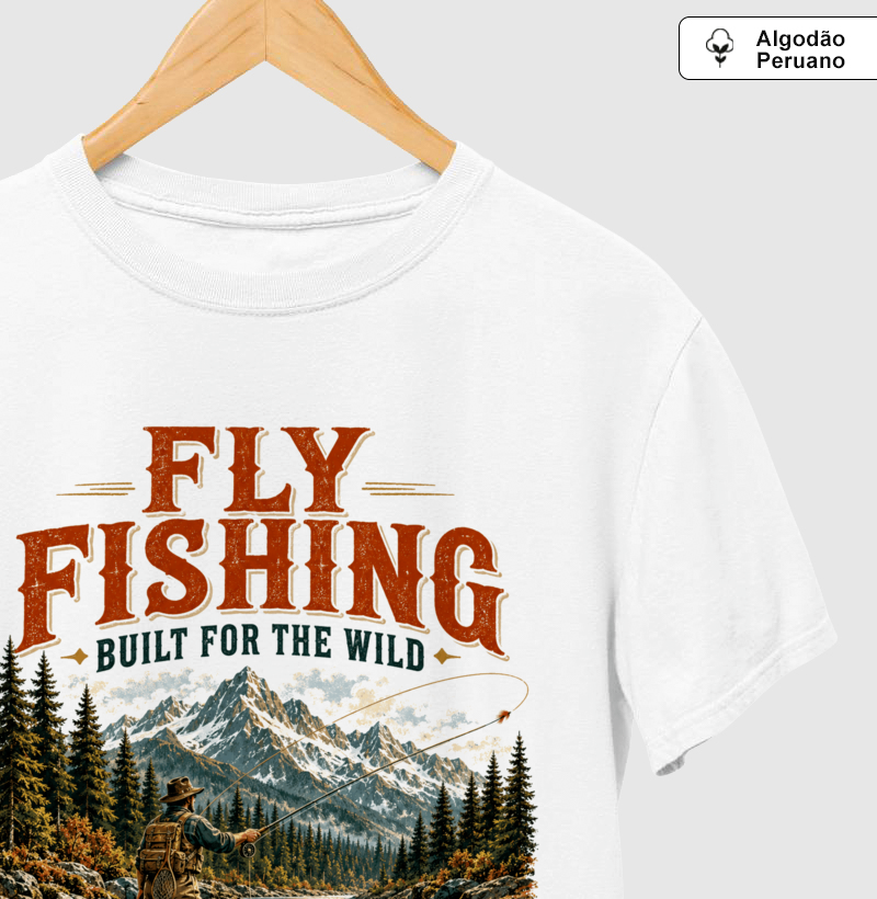 Camiseta Country Masculina Fly Fishing Built For The Wild Dustler South Co. - Imagem 2