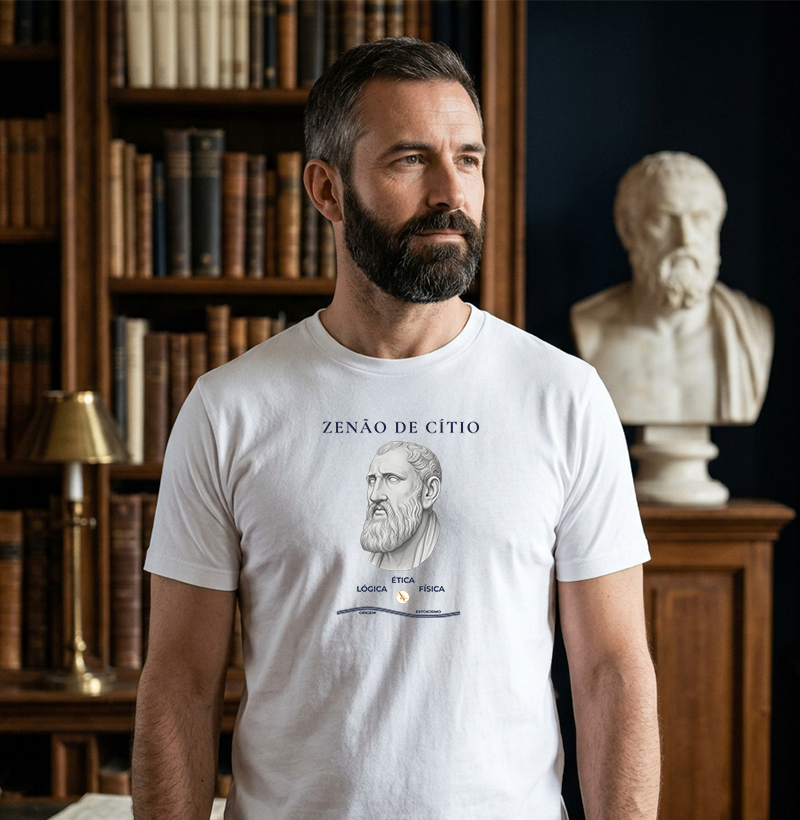 Camiseta A Rocha de Cítio | O Legado do Estoicismo - Imagem 2
