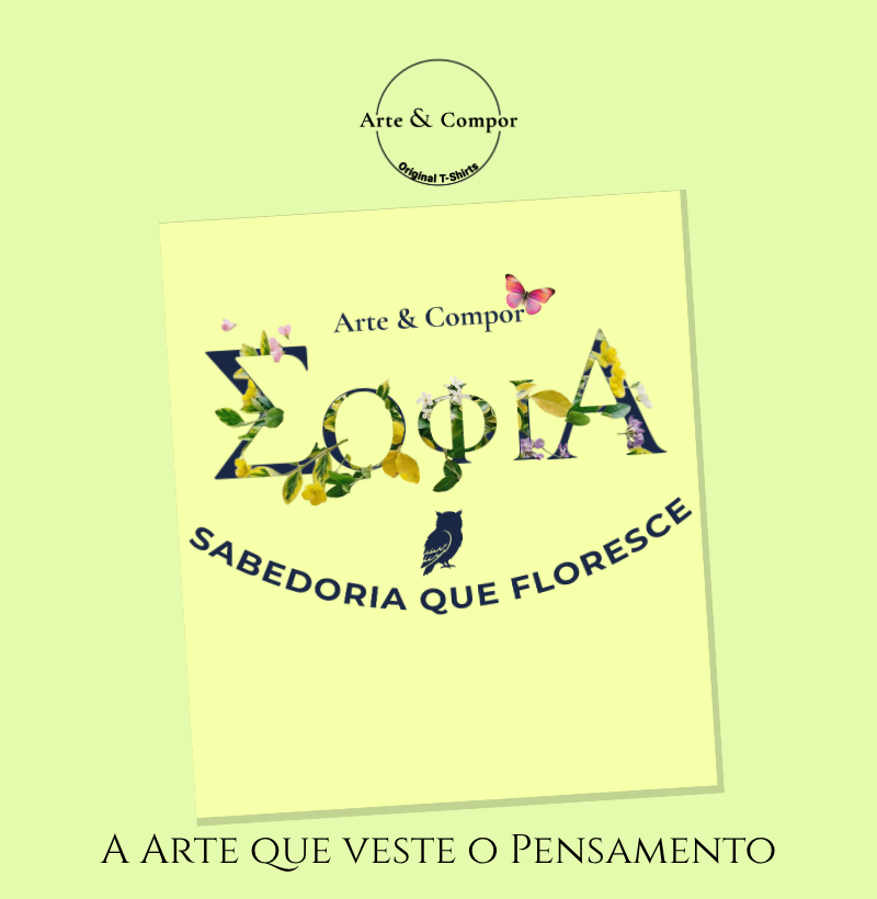 Camiseta SABEDORIA FLORESCENTE | Coleção Autoral Arte & Compor - Imagem 4